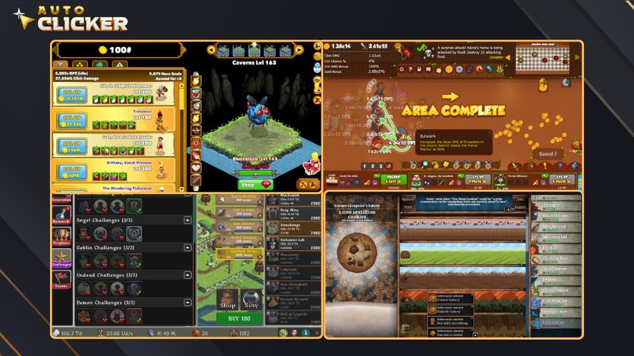 Idle clicker games that work perfectly with Auto Clicker on Steam