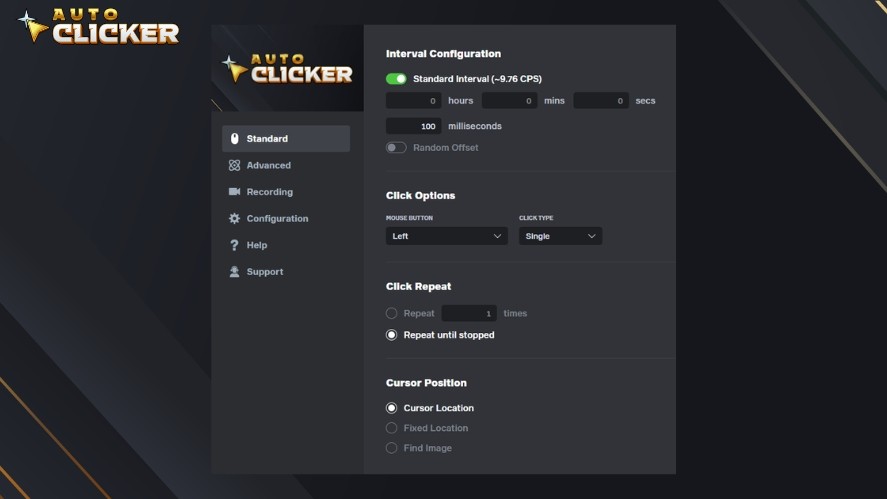 Features of Auto Clicker on Steam