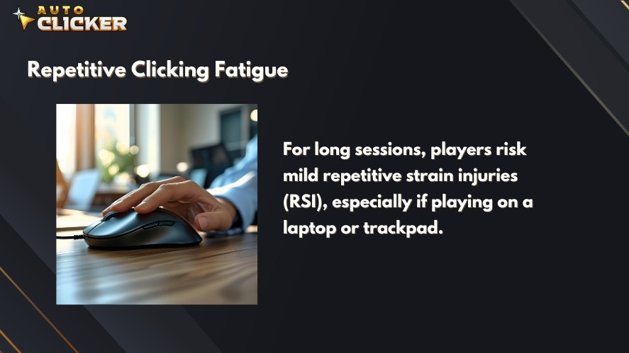 Repetitive strain injuries on idle clicker gamers