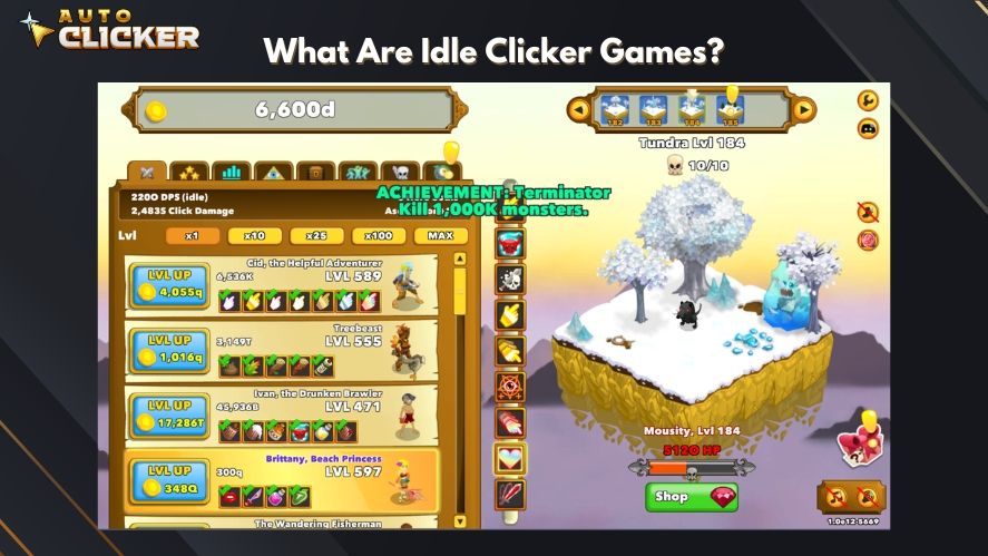 Idle clicker games definition
