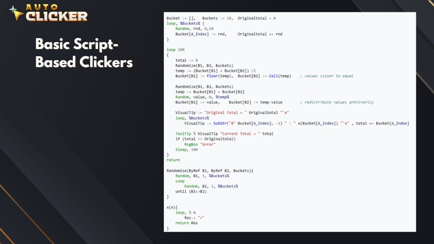 A basic script-based mouse clicker