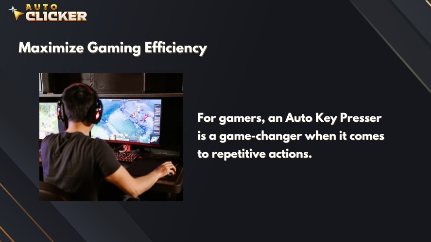 Using auto key presser to maximize gaming efficiency
