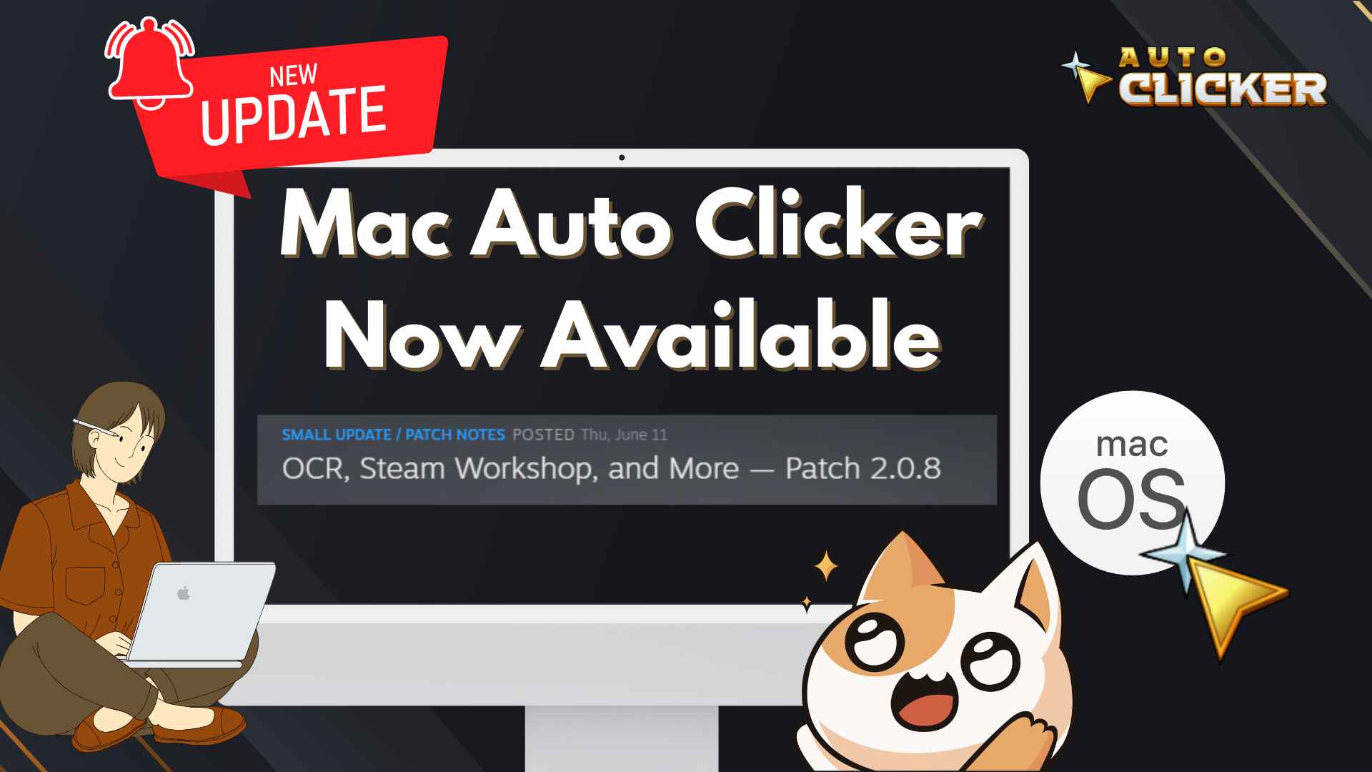 Mac Auto Clicker Now Available: Patch 2.0.7 Auto Clicker on Steam
