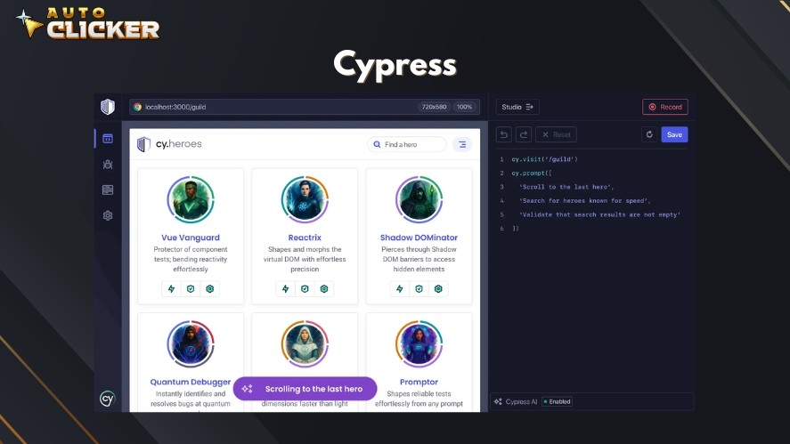 Cypress's automation testing
