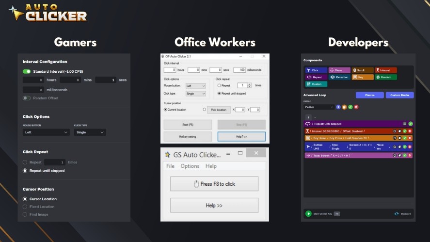 Choosing a top-rated auto clicker based on your use case