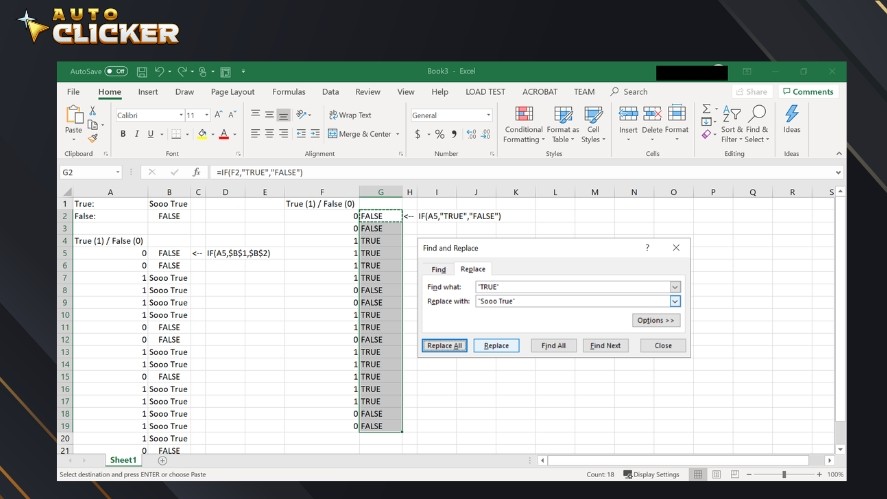 Using auto clickers to update Excel dashboard
