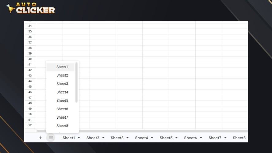 Navigating between Excel sheets