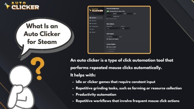 Auto Clicker for Steam: Does Steam Allow Auto Clickers? - AutoClicker